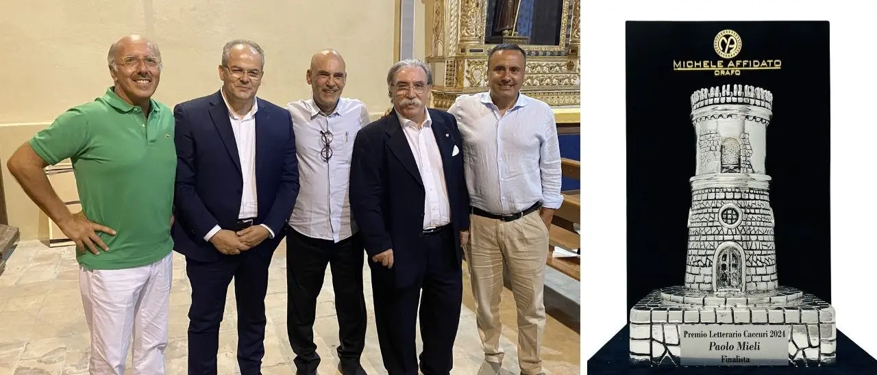La Torre d’Argento realizzata dal maestro Michele Affidato per i finalisti del Premio Letterario Caccuri