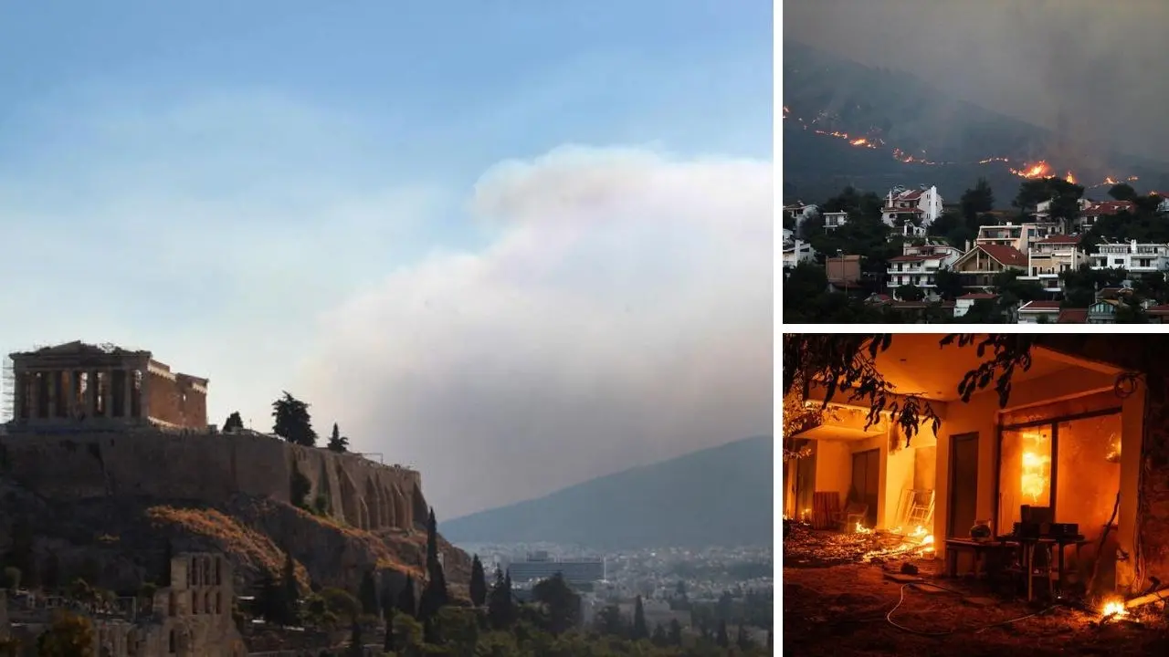 Brucia la Grecia, gli incendi raggiungono Atene: disposte evacuazioni in oltre dieci città