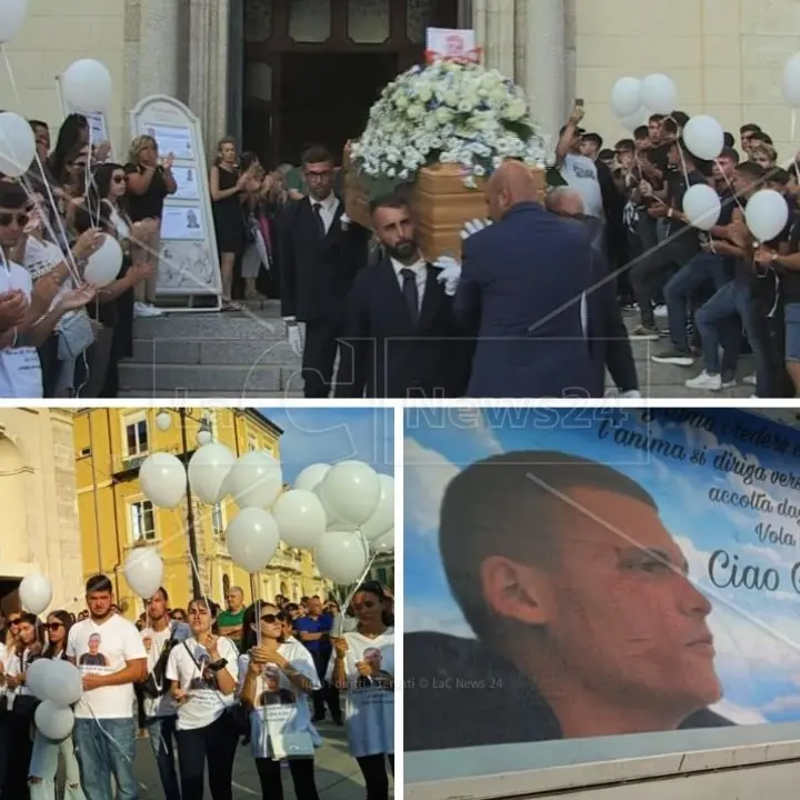 A Vibo l’ultimo saluto a Gabriele, il 23enne trovato morto in mare. Il parroco: «Era un puro»