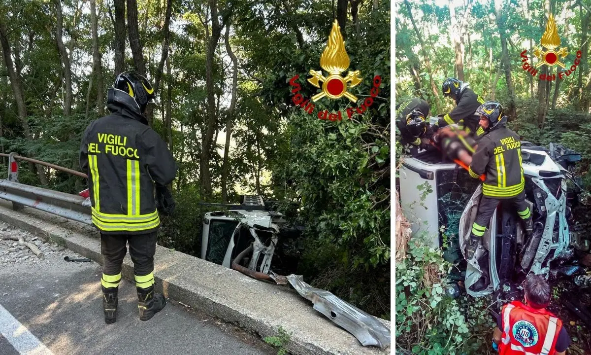 Incidente nel Cosentino, autocarro perde il controllo e finisce fuori strada: due feriti