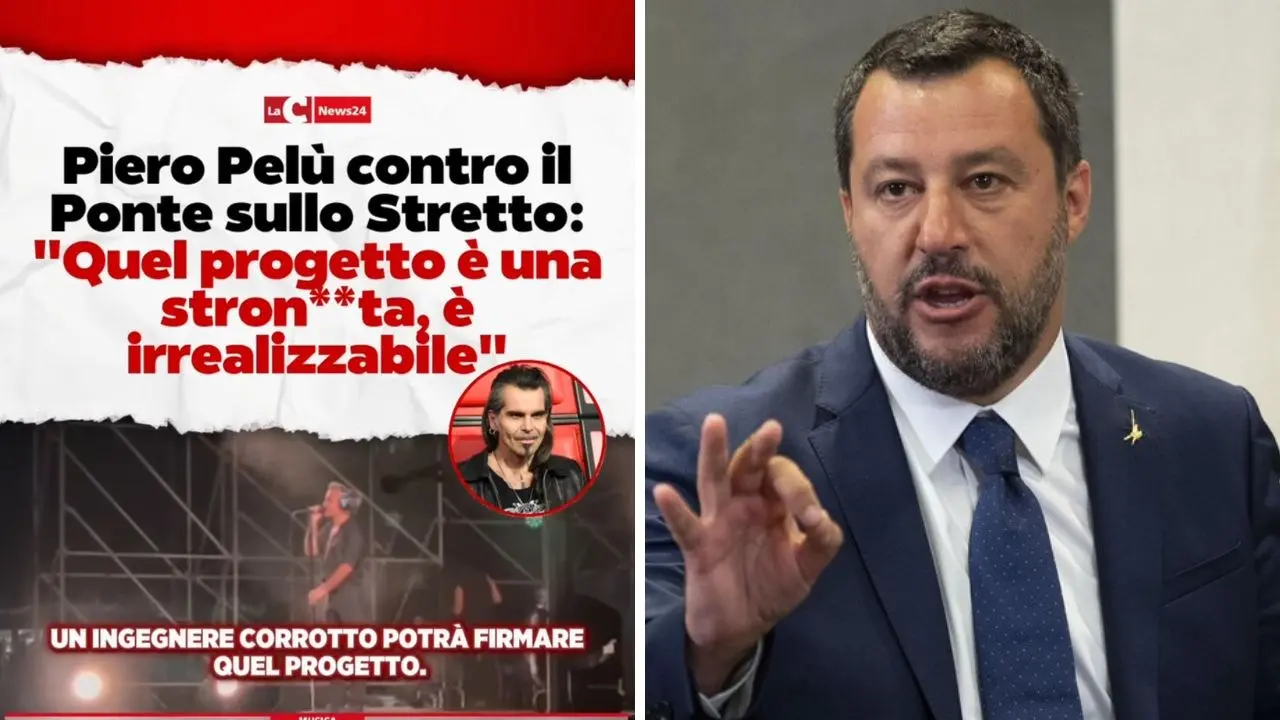 Ponte sullo Stretto, Salvini risponde alle critiche di Piero Pelù: «Ne sa più lui che centinaia di ingegneri e architetti»