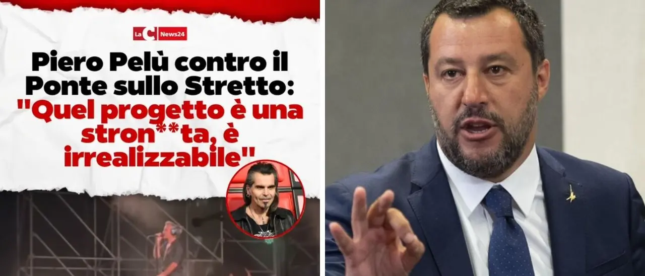 Ponte sullo Stretto, Salvini risponde alle critiche di Piero Pelù: «Ne sa più lui che centinaia di ingegneri e architetti»