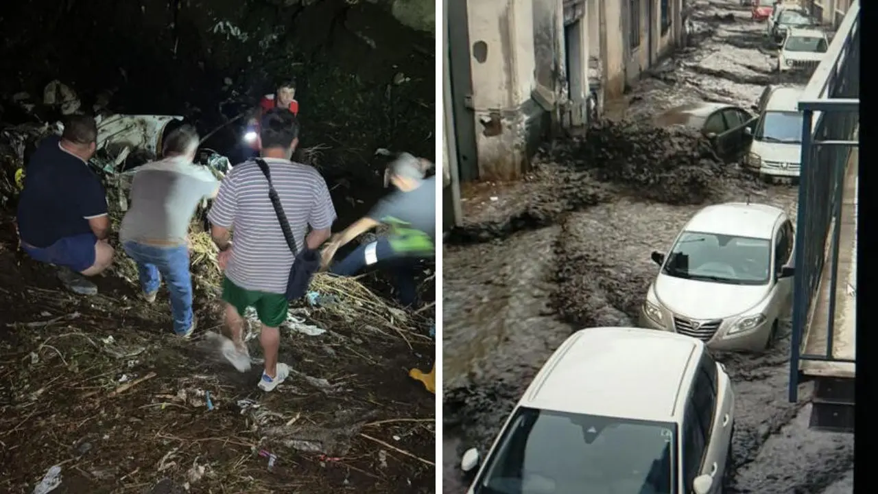 Frana nel Casertano, Apecar travolto da un fiume di fango e detriti: dispersi madre e figlio