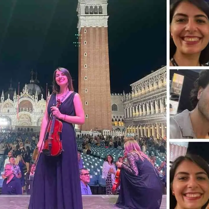 Dalla Calabria ai concerti con il Volo, il violino di Erika Campisi suona per il trio lirico italiano più famoso al mondo