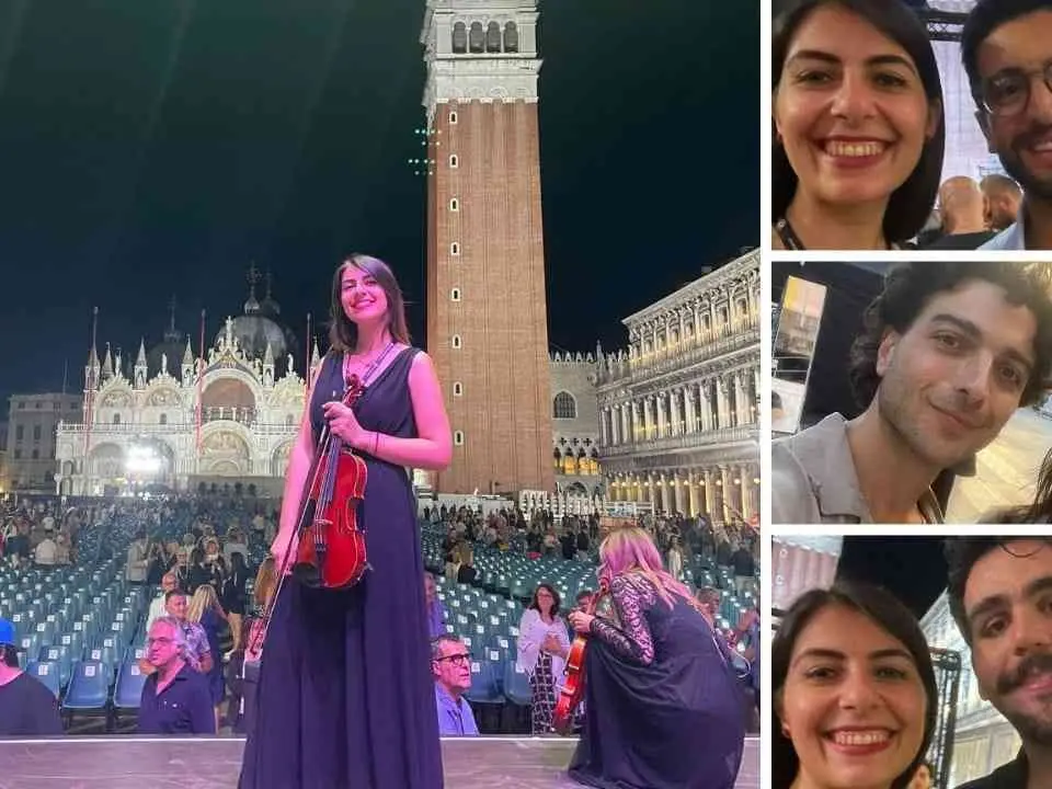 Dalla Calabria ai concerti con il Volo, il violino di Erika Campisi suona per il trio lirico italiano più famoso al mondo