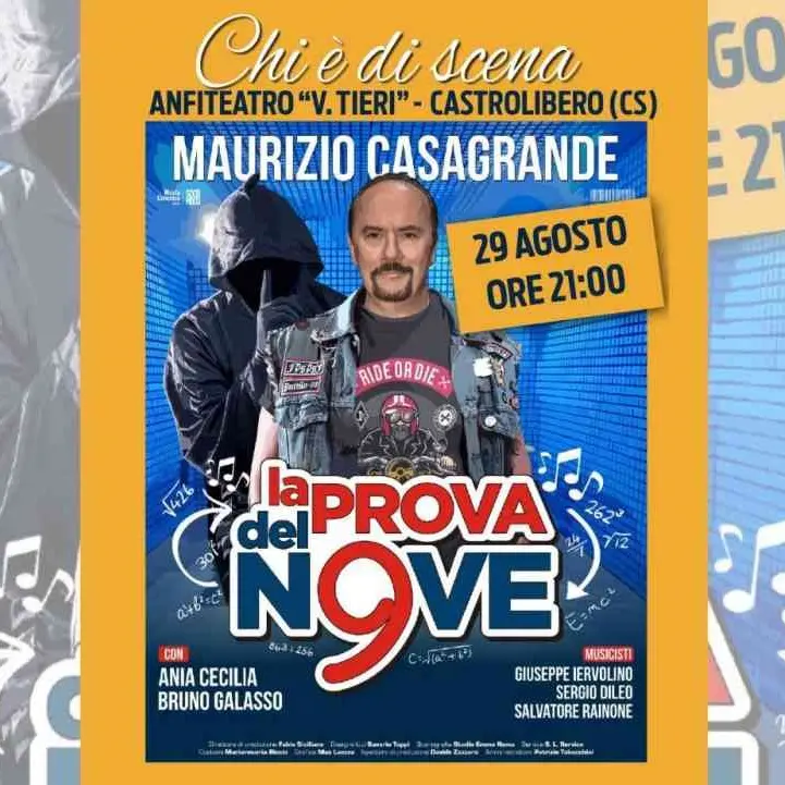 Castrolibero, al teatro Tieri arriva Maurizio Casagrande con il suo “La prova del nove”