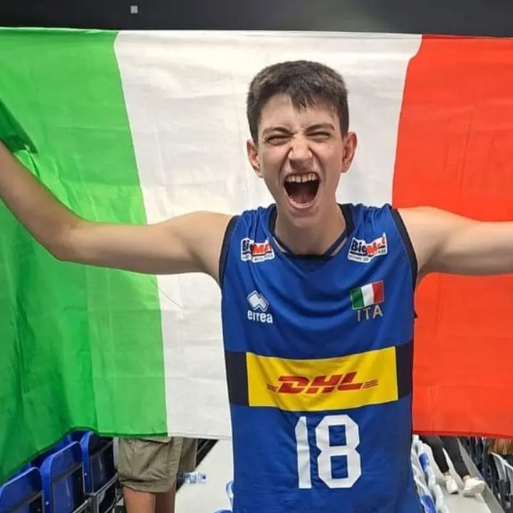 Volley, il giovane calabrese Jacopo Tosti fra i campioni del mondo della nazionale under 17