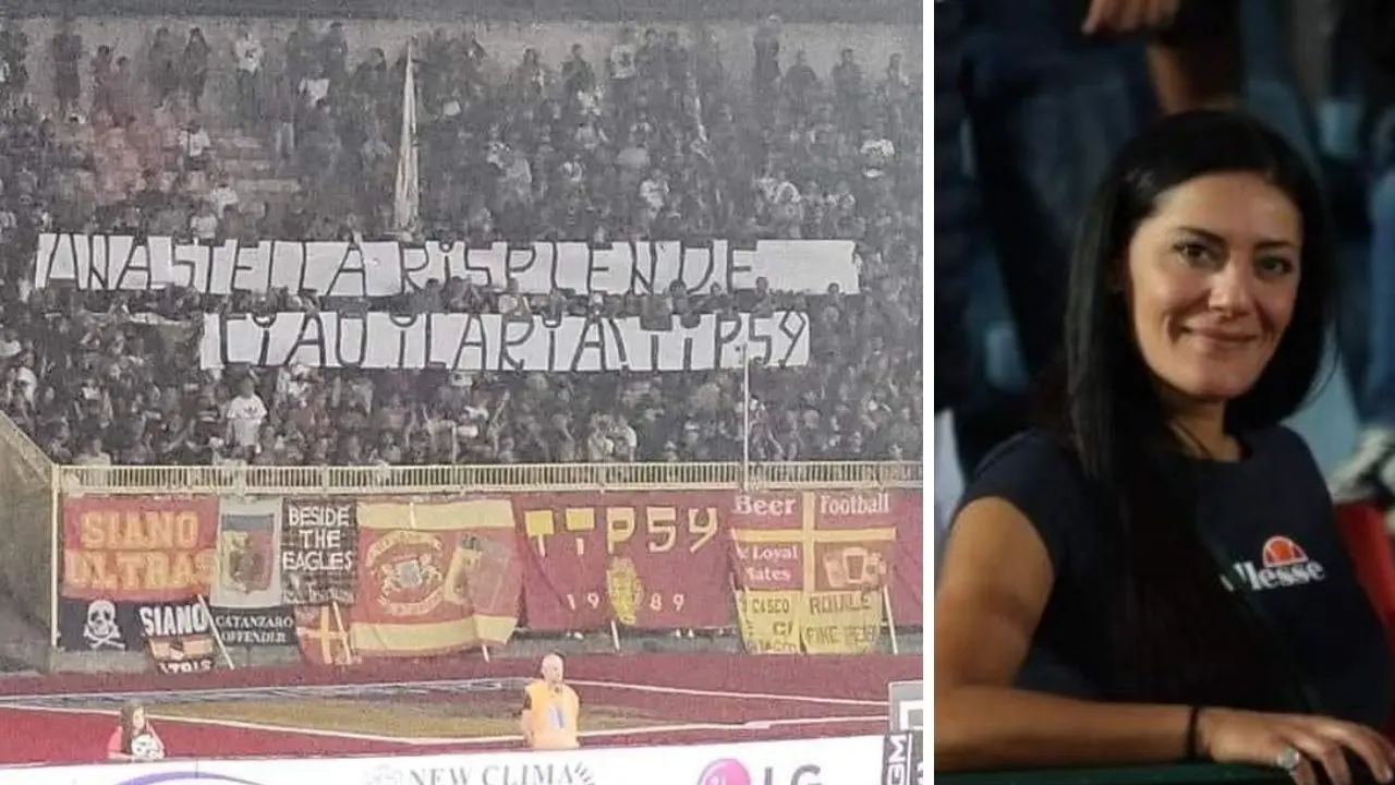 «Una stella risplende. Ciao Ilaria»: il tributo degli ultras del Catanzaro alla tifosa del Cosenza morta in un incidente a Lorica