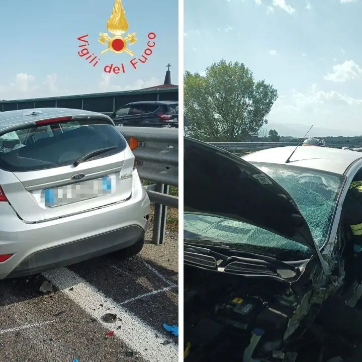 Auto contromano sull’autostrada nel Cosentino impatta violentemente contro un’altra vettura, due feriti