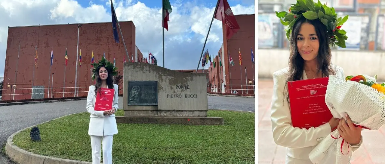 A 20 anni è tra le più giovani laureate dell’Unical, Maria Stefania: «Pronta ad affrontare nuove sfide»