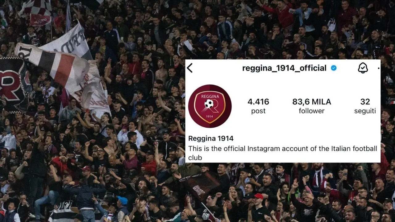 Reggina, record di follower su Instagram: prima tra i club di Serie D con quasi 84mila fan