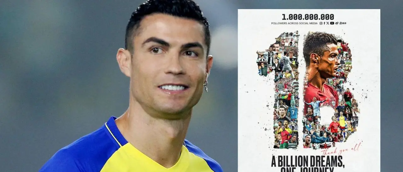 Cristiano Ronaldo sempre più fenomeno anche fuori dal campo: è il primo a raggiungere un miliardo di follower sui social