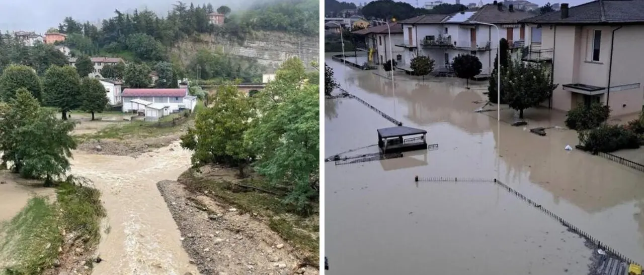 Fiumi esondati e strade invase dal fango in Emilia Romagna, oltre mille sfollati. Due dispersi per il crollo di un tetto - LIVE