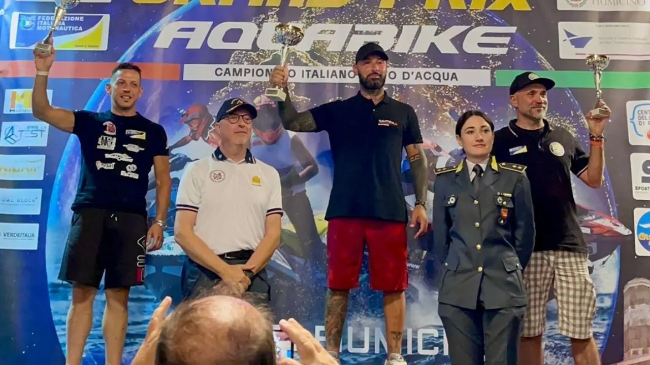 Campionati Italiani Moto d’acqua, splendido secondo posto per il calabrese Parrilla a Fiumicino