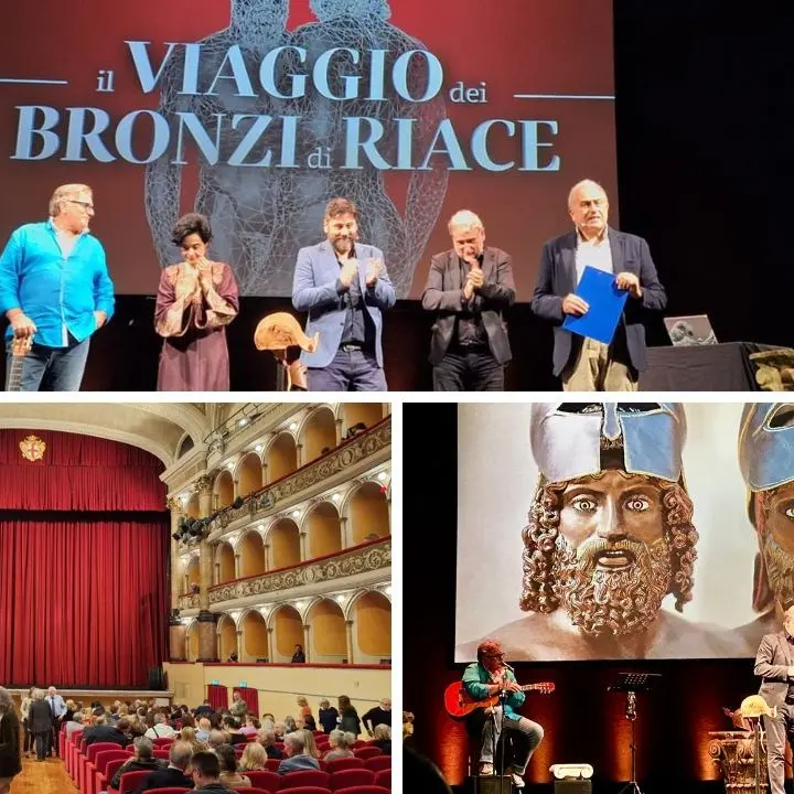 Il viaggio dei Bronzi di Riace: successo per l’opera portata in scena al Teatro Verdi di Padova