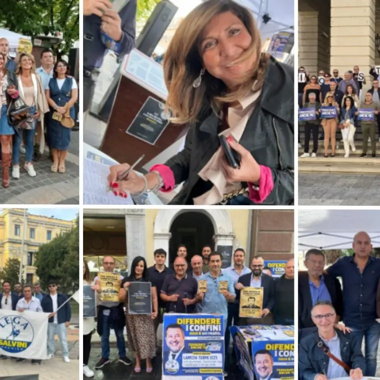Open Arms, la Lega nuovamente nelle piazze calabresi a sostegno di Salvini: «La difesa dei confini non è un crimine»