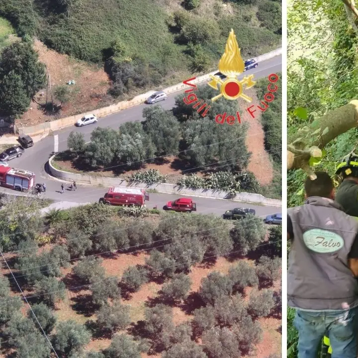 Gizzeria, ritrovato 92enne disperso nei boschi: era caduto in un dirupo