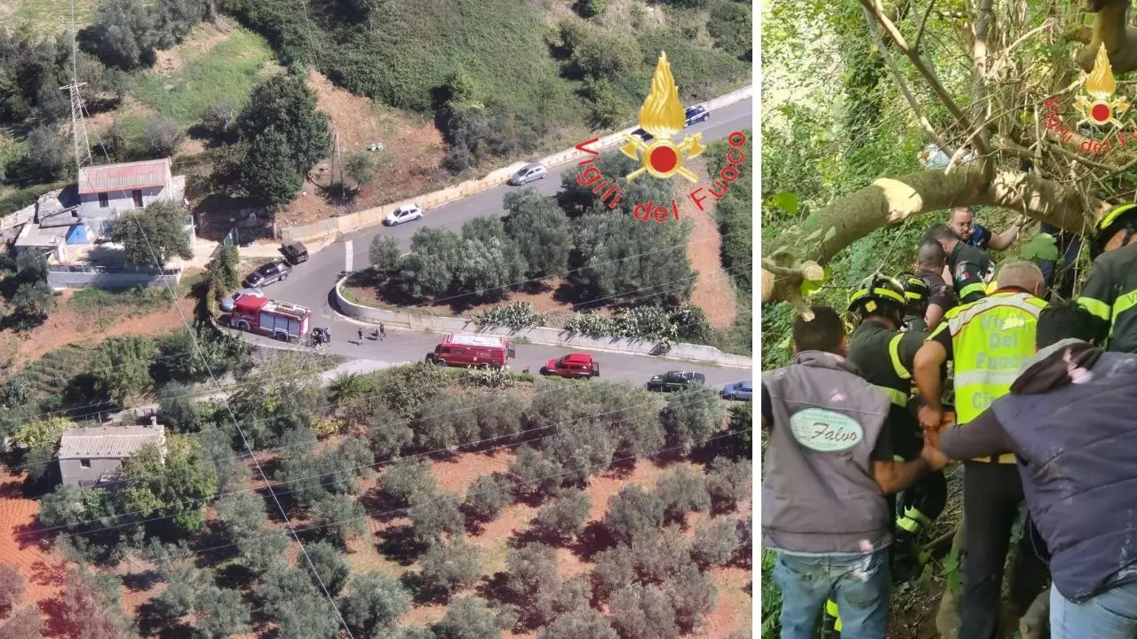 Gizzeria, ritrovato 92enne disperso nei boschi: era caduto in un dirupo