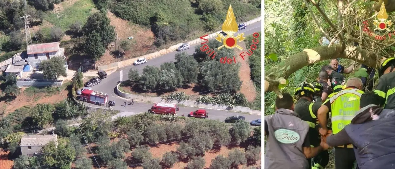 Gizzeria, ritrovato 92enne disperso nei boschi: era caduto in un dirupo