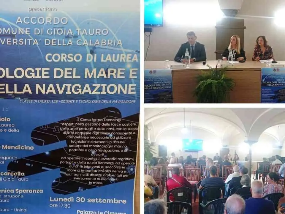 Gioia Tauro, accordo tra Comune e Unical: nasce il corso di laurea in Tecnologia del mare e della navigazione