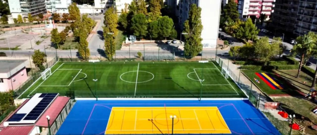 Crotone, inaugurato un impianto sportivo realizzato coi fondi Pnrr. Il sindaco Voce: «Trasformiamo i nostri quartieri»