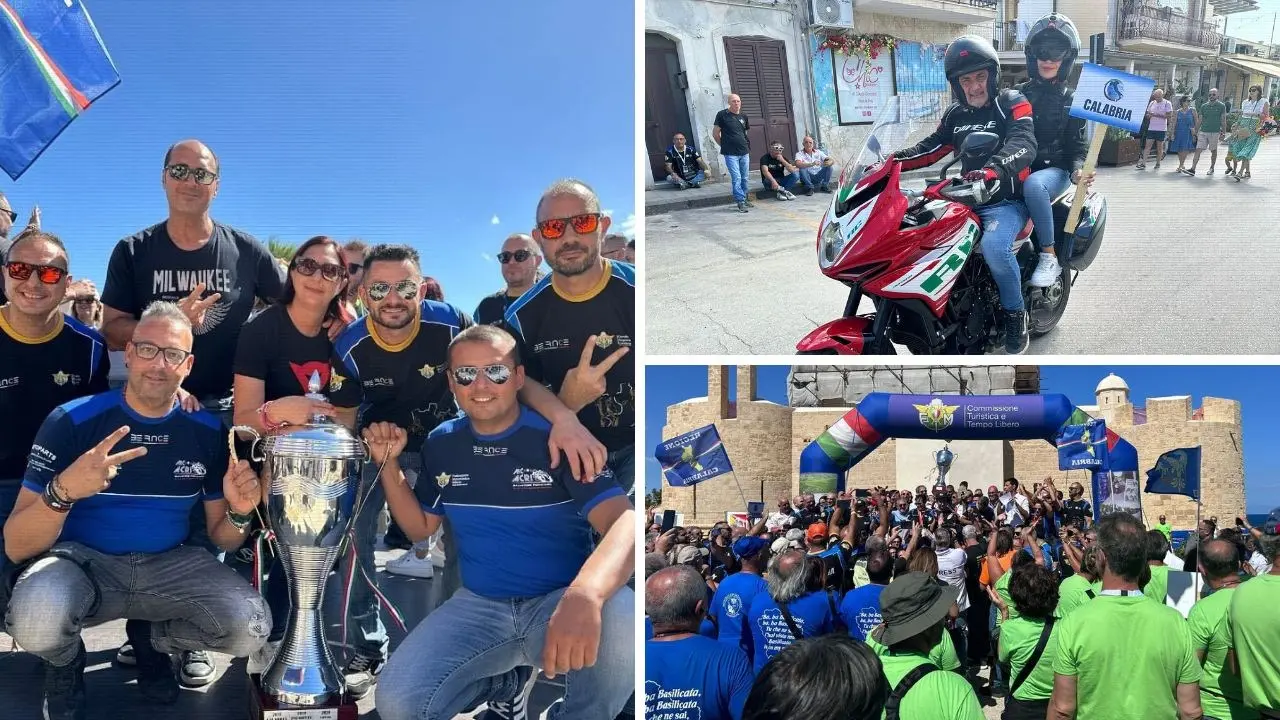 Mototurismo, la Calabria trionfa in Sicilia alla sesta edizione del “Trofeo delle Regioni”