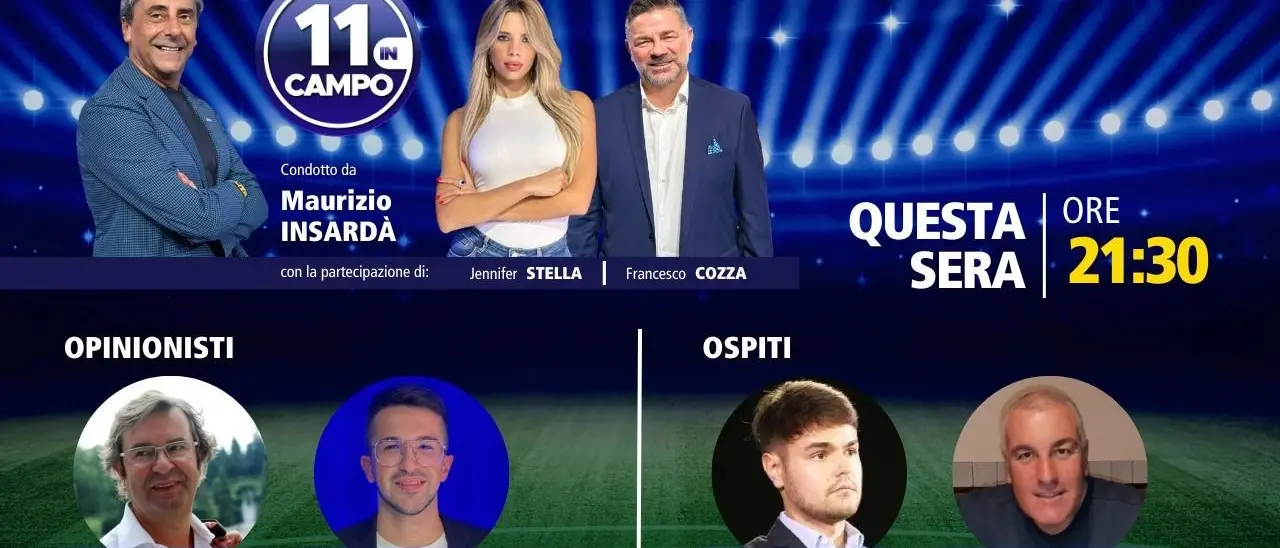 Il direttore sportivo della Juve Stabia Matteo Lovisa ospite di 11 in campo su LaC Tv