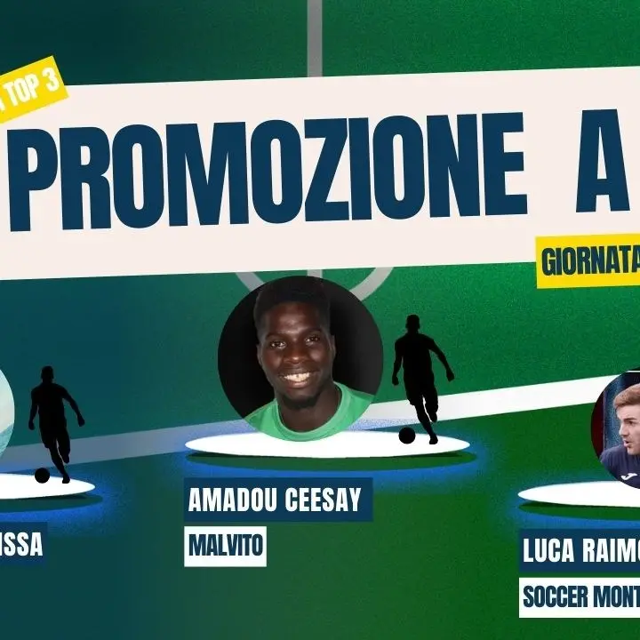 Promozione A, Ceesay regala i primi 3 punti al Malvito. Sbrissa salva il Trebisacce, Raimondo la Soccer Montalto