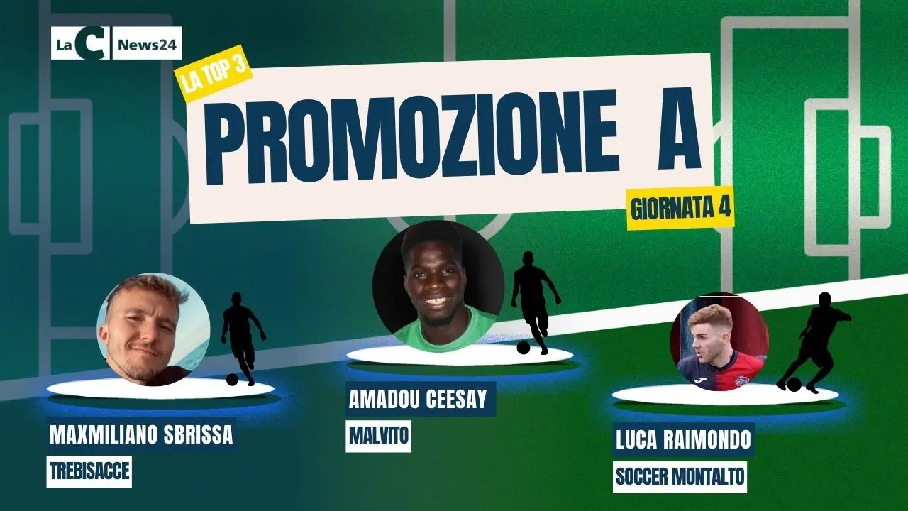 Promozione A, Ceesay regala i primi 3 punti al Malvito. Sbrissa salva il Trebisacce, Raimondo la Soccer Montalto