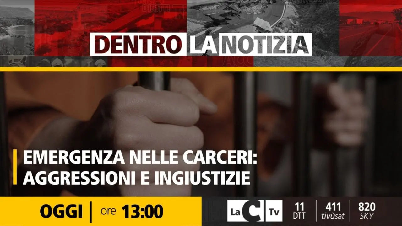 Aggressioni e sovraffollamento, carceri calabresi a rischio collasso: oggi il focus a Dentro la Notizia