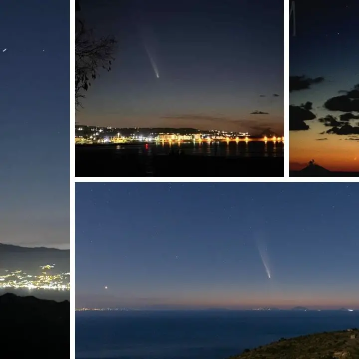 «Un grande wow!» nei cieli della Calabria: lo spettacolo della cometa Atlas nella magia del tramonto sul Tirreno