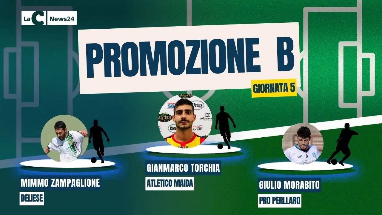 Promozione B, Torchia vero e proprio jolly in campo. Zampaglione regala la vetta alla Deliese. La Top 3 di LaC Sport