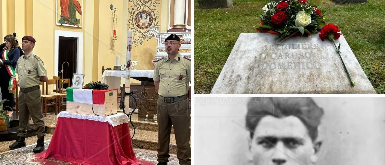 I resti di un soldato vibonese morto nella Seconda guerra mondiale tornano a casa dopo 80 anni: ad attenderlo anche i figli