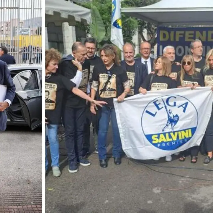 Open Arms, scorta a pm che ha chiesto 6 anni per Salvini. Manifestazione della Lega a Palermo con ministri e parlamentari