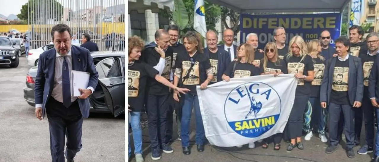 Open Arms, scorta a pm che ha chiesto 6 anni per Salvini. Manifestazione della Lega a Palermo con ministri e parlamentari