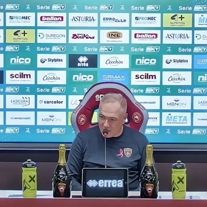 Cittadella-Cosenza 0-0, Alvini: «È un punto significativo, la mia squadra è sul pezzo»