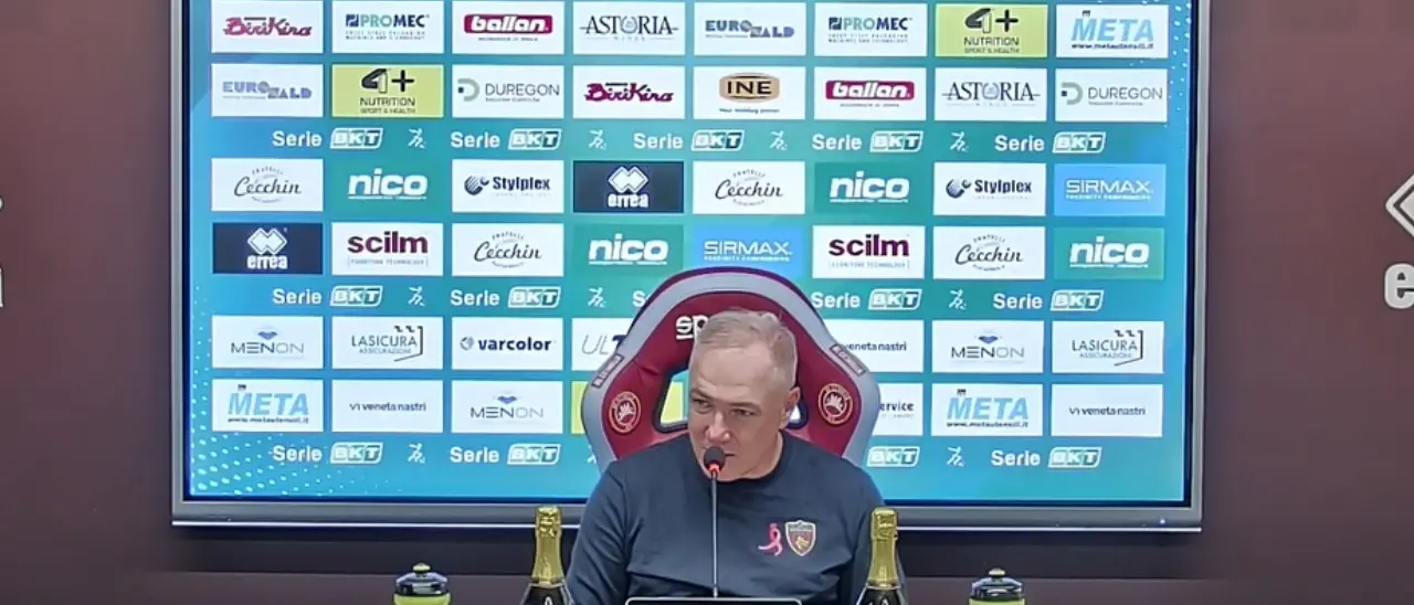 Cittadella-Cosenza 0-0, Alvini: «È un punto significativo, la mia squadra è sul pezzo»