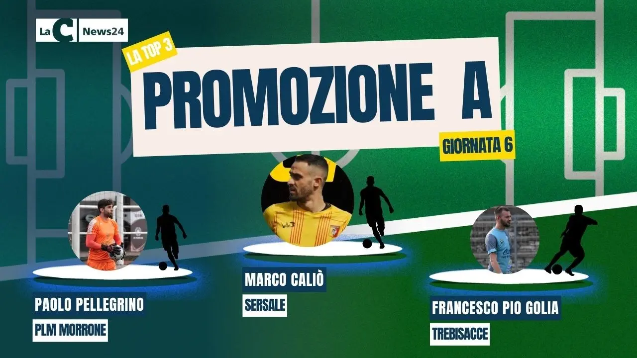 Promozione A, Caliò regala i 3 punti al Sersale. Sul podio della Top 3 di LaC anche due portieri: Pellegrino e Golia