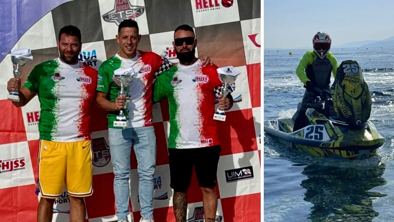 Moto d’acqua, il calabrese Giuseppe Parrilla trionfa nella tappa europea di Jet Ski in Croazia