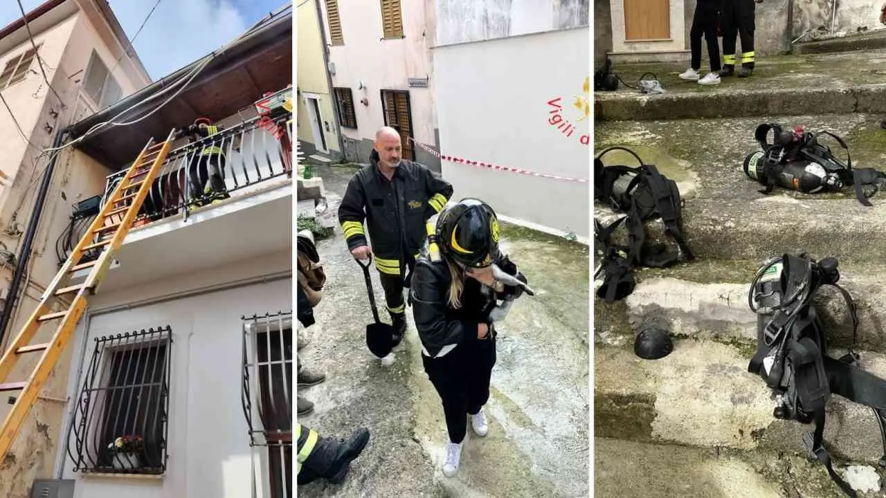 Incendio in un’abitazione nel centro storico di Catanzaro, due persone intossicate e portate in ospedale