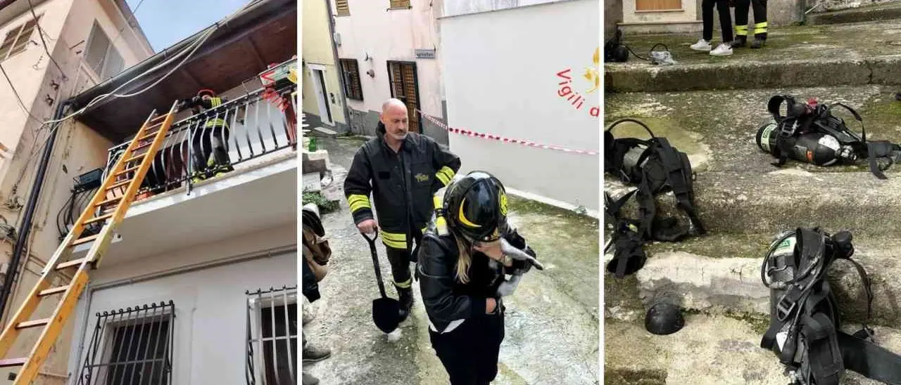 Incendio in un’abitazione nel centro storico di Catanzaro, due persone intossicate e portate in ospedale