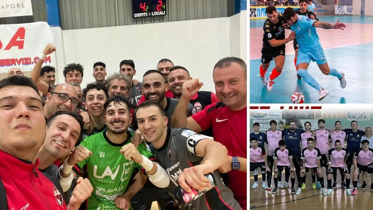 Serie A2 di futsal: l’Acri brinda per la prima volta. Lamezia cade in Puglia mentre il Soverato pareggia in casa