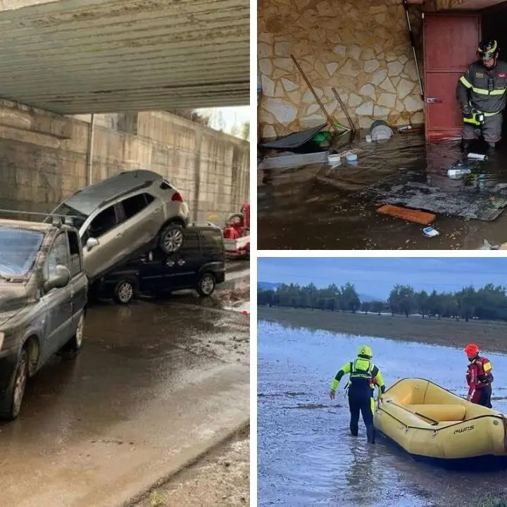 Maltempo in Sardegna, sud della regione in ginocchio: un disperso nel Sulcis