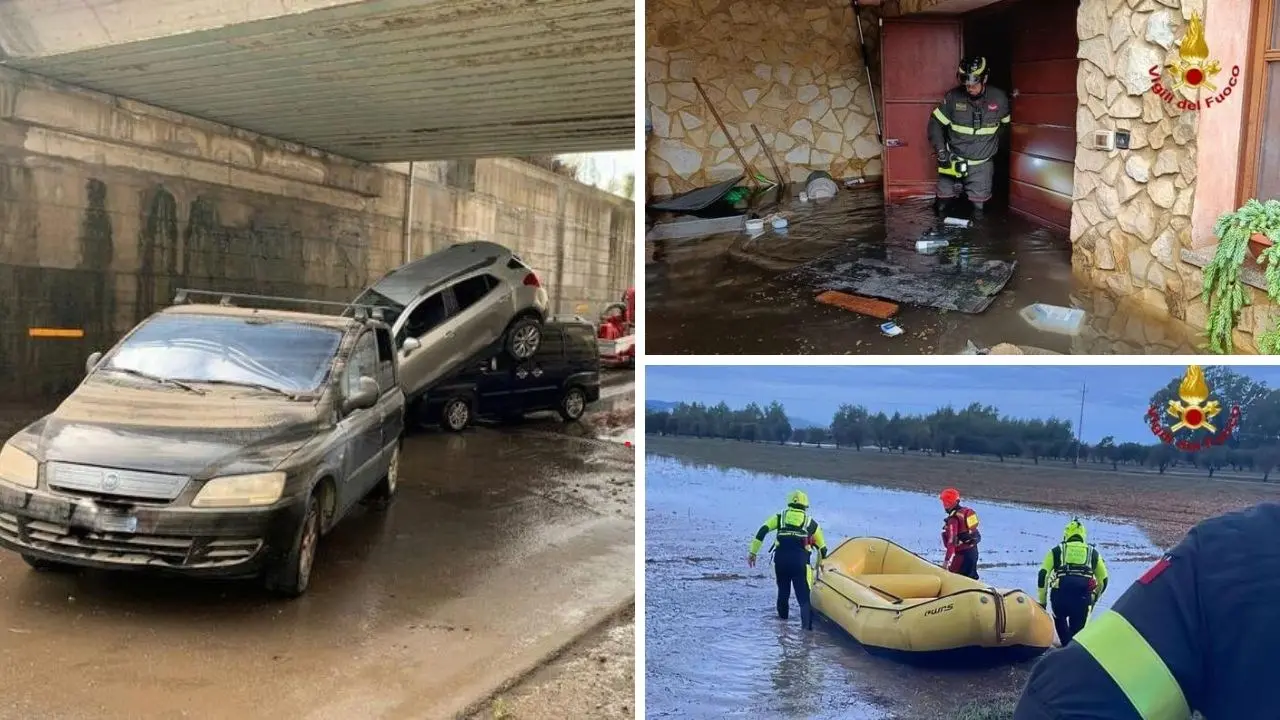 Maltempo in Sardegna, sud della regione in ginocchio: un disperso nel Sulcis