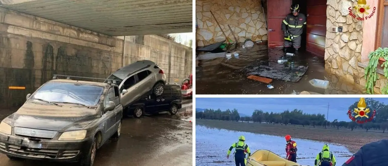 Maltempo in Sardegna, sud della regione in ginocchio: un disperso nel Sulcis