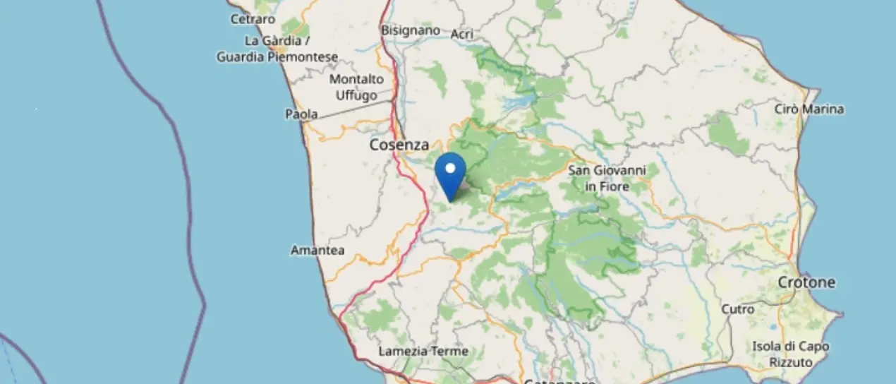 Nuove scosse di terremoto tra Mangone e Cellara nel Cosentino: la più forte di magnitudo 3.0