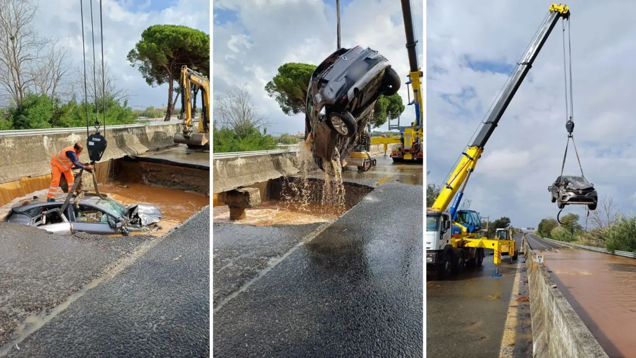 Voragine sulla statale 280, la Procura di Lamezia apre un’inchiesta: indagini anche sul ponte crollato a Maida