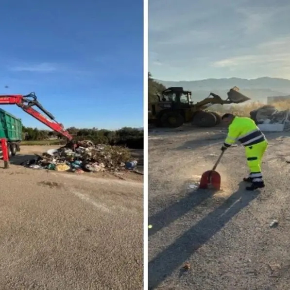 Rende, rimosse 10 tonnellate di rifiuti lungo la strada della vergogna nell’area industriale