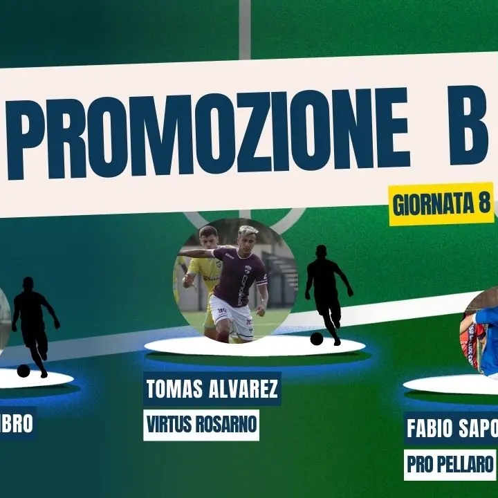 Promozione B, Alvarez guida la Virtus Rosarno in vetta. Columbro para un calcio di rigore e salva il Gioiosa Ionica