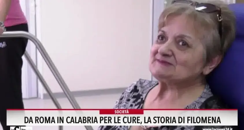 Da Roma in Calabria per le cure, la storia di Filomena